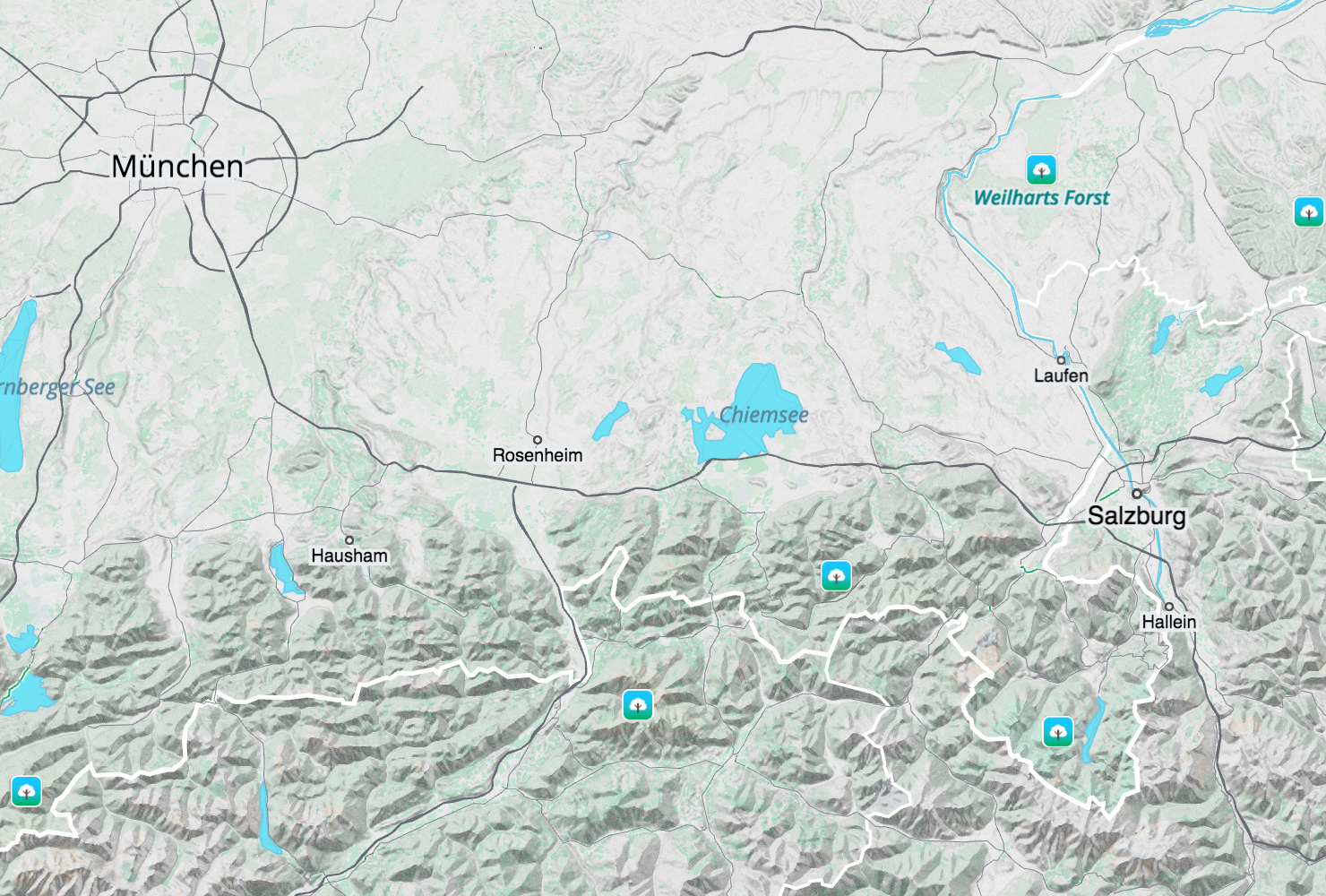 Munich to Salzburg, Northern Alps