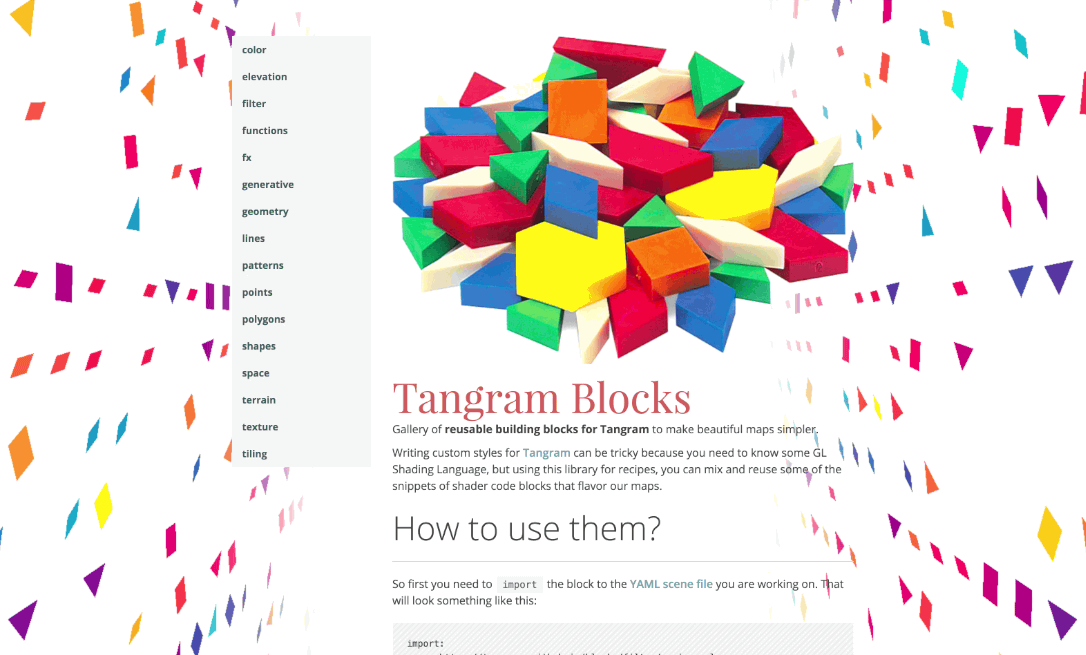 Tangram blocks