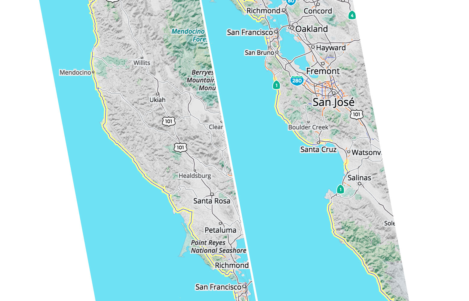 US Northern California Bike Network