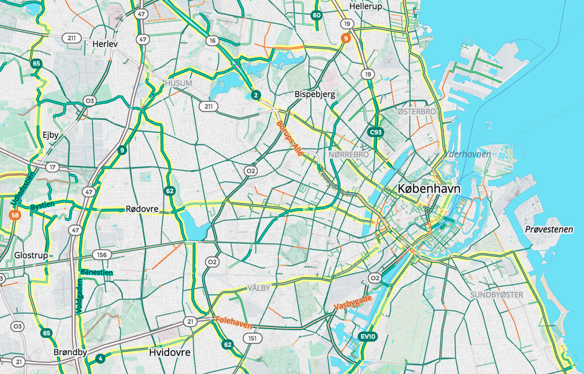 copenhagen city bike map Bike To Work With Mapzen S Updated Bike Map Mapzen copenhagen city bike map