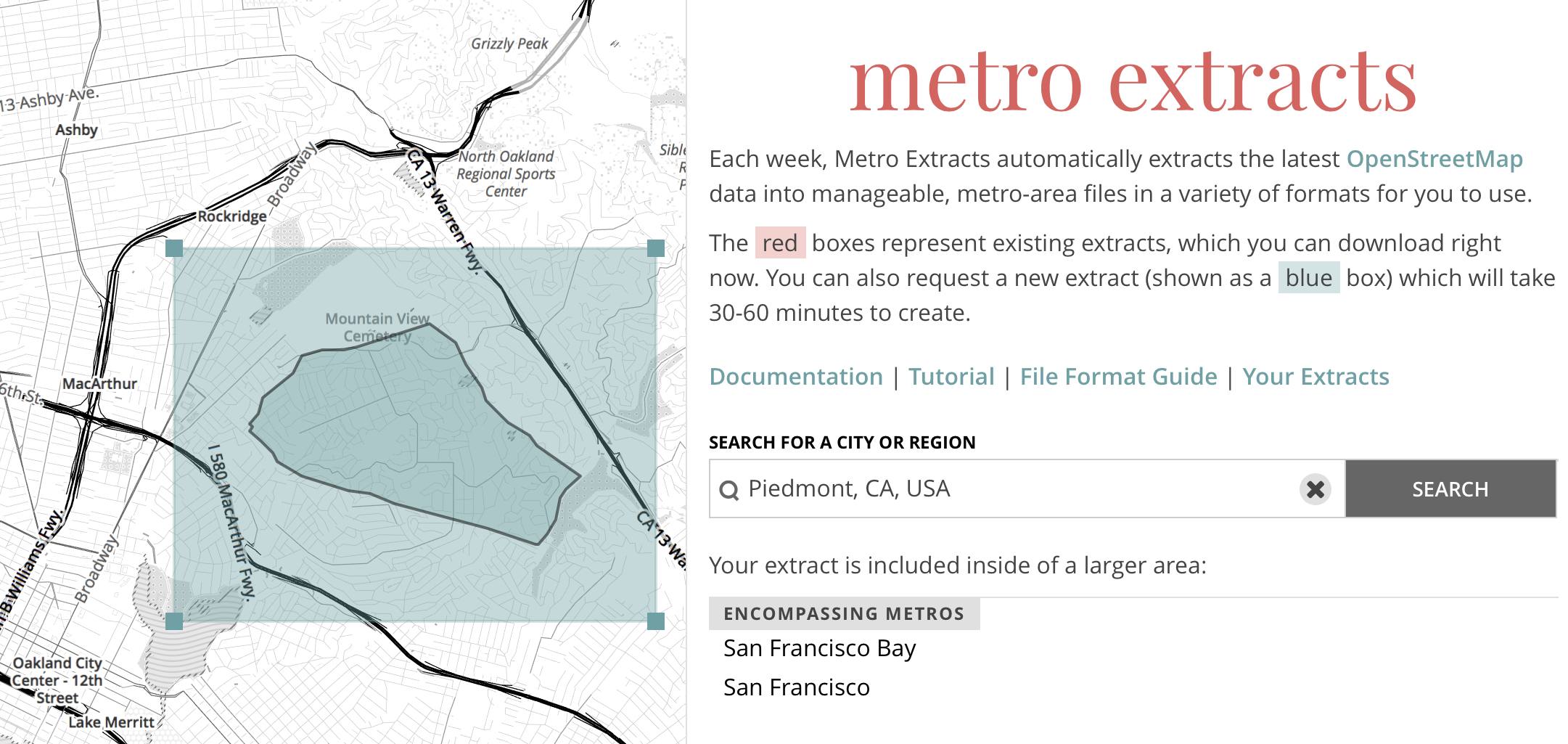 screenshot another more different of Metro Extracts