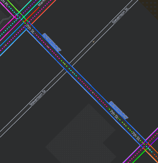 OSMLR example in San Francisco