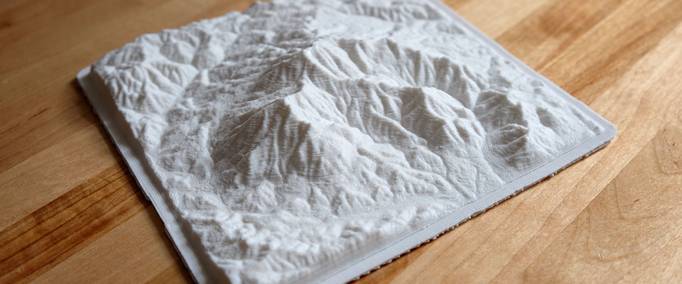 3d print of Mt. Diablo