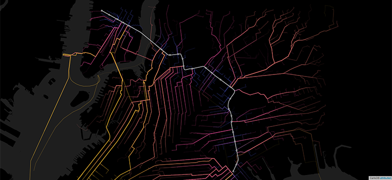 map showing effects of the closure of the L Train in New York City